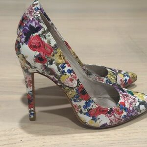 Alice + Olivia Floral Heels